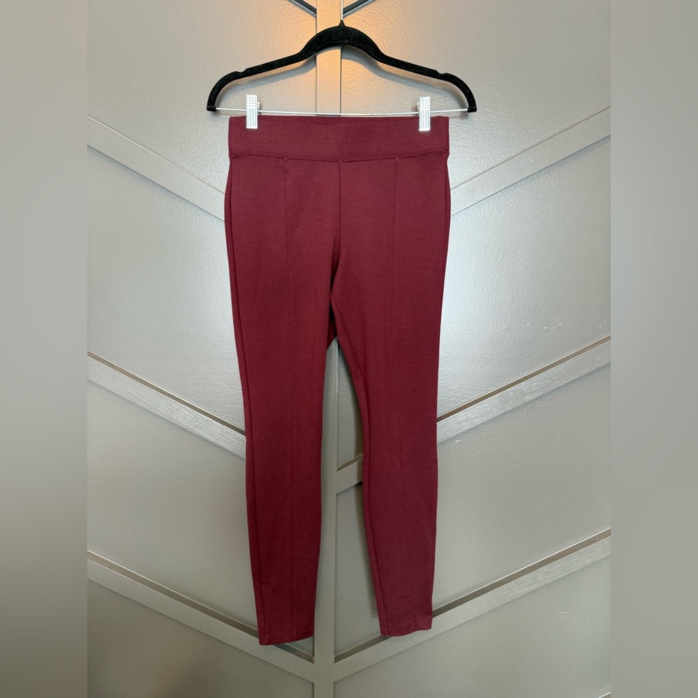 💙Old Navy Women's Stevie Deep Red Ponte Leggings